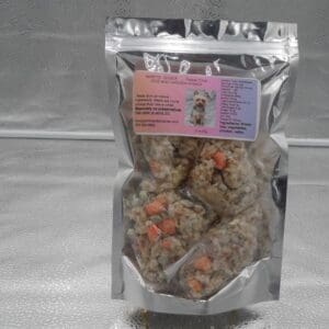 Package of Gramma's Delicacies Freeze Dried Rice and Chicken Meal for Dogs and Cats