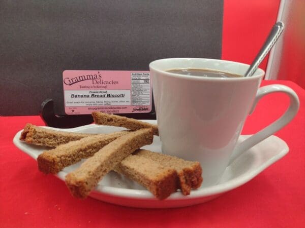 Freeze Dried Banana Bread Biscotti