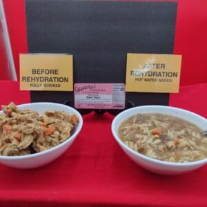 Package of Gramma's Delicacies Freeze Dried Beef Stew