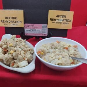 Package of Gramma's Delicacies Freeze Dried Chicken Noodle Soup