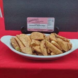 Package of Gramma's Delicacies Freeze Dried Cinnamon Apple Chips