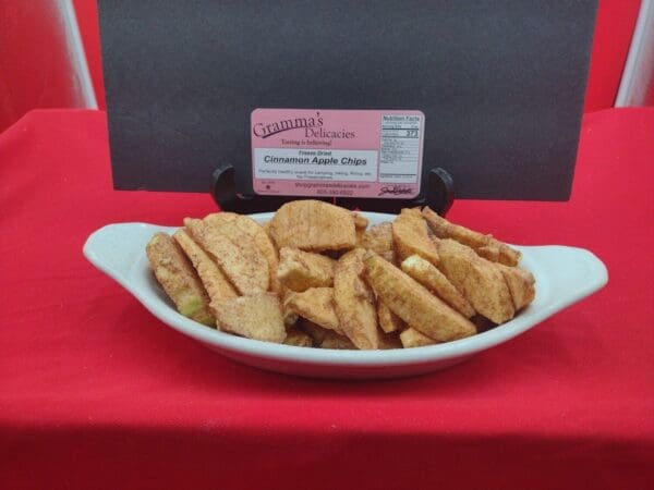 Package of Gramma's Delicacies Freeze Dried Cinnamon Apple Chips