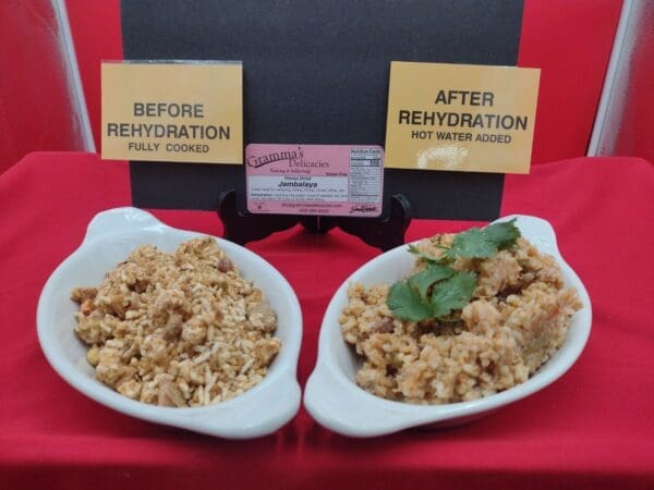 Package of Gramma's Delicacies Freeze Dried Jambalaya (Gluten Free)