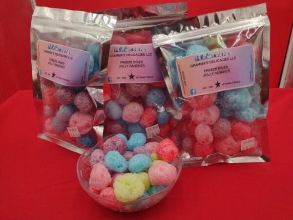 Package of Gramma's Delicacies Freeze Dried Jolly Ranchers