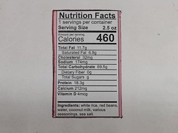 Freeze Dried Red Beans and Rice (Gluten Free) - Image 2