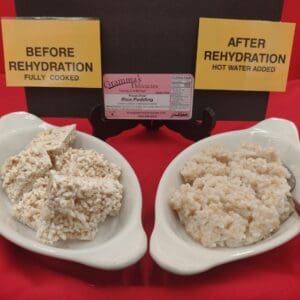Package of Gramma's Delicacies Freeze Dried Rice Pudding (Gluten Free)
