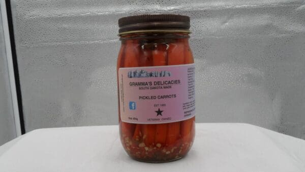 Can of Gramma's Delicacies Pickled Carrots