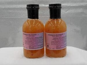 Bottle of Gramma's Delicacies Tropical Fruit Tequila Sauce